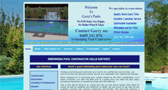 Desktop Screenshot of garryspools.com
